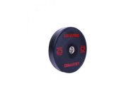 Бампированный диск 25 кг Live Pro Black Rubber Bumper Plate LP8038-25