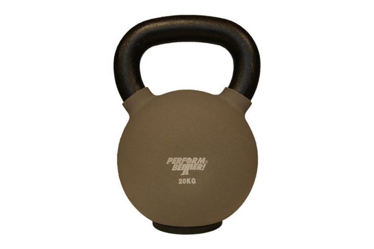 Обрезиненная гиря 10 кг Perform Better Neoprene Kettlebell 8935 серый 