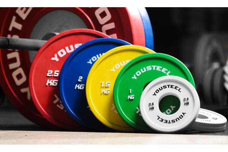 Диск 2,5кг, каучуковый, тренировочный, красный YouSteel фото 3