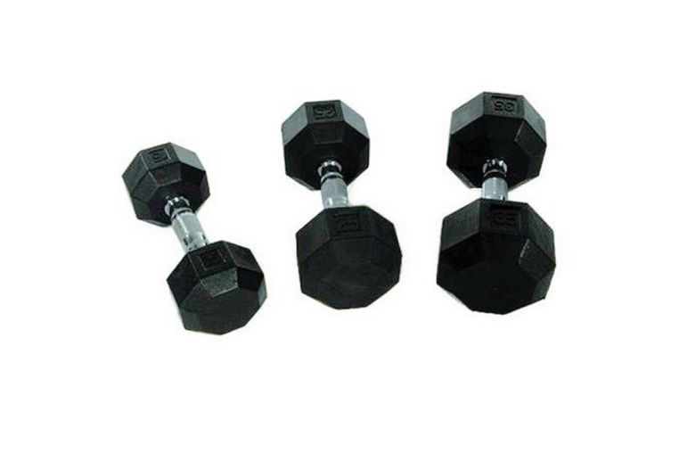 Гантель 2,5кг Perform Better Rubber Encased Hex Dumbbells PB\4137-2,5\BK-25-00 фото 1