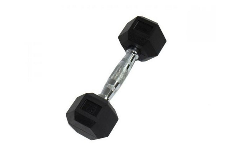 Гантель 2,5кг Perform Better Rubber Encased Hex Dumbbells PB\4137-2,5\BK-25-00 фото 3