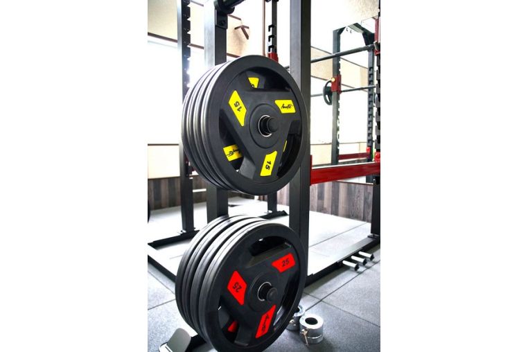 Олимпийский обрезиненный диск AeroFit 51мм AFPLC20 (AFP086-20KG) фото 5