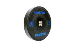 Бампированный диск 20кг Live Pro Black Rubber Bumper Plate NL\LP8038-20\00-00-00