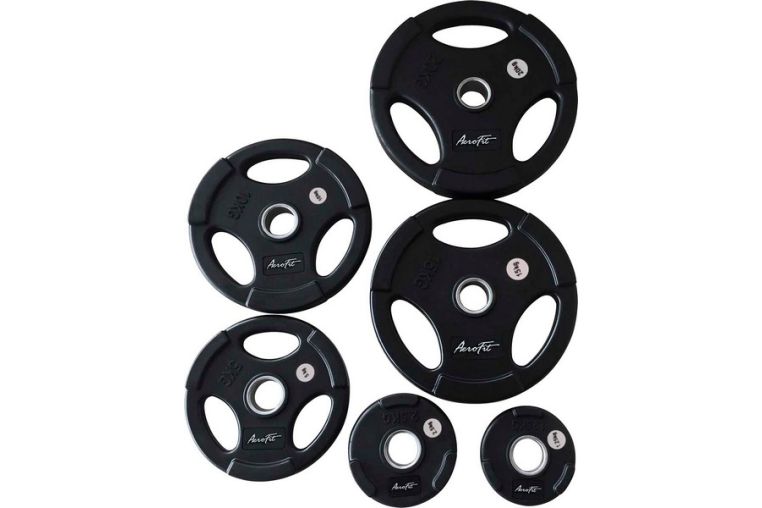 Олимпийский обрезиненный диск AeroFit 51мм AFP074/M-25KG фото 1