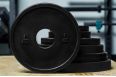 Диск 1,25кг YouSteel каучуковый, тренировочный, черный фото 1