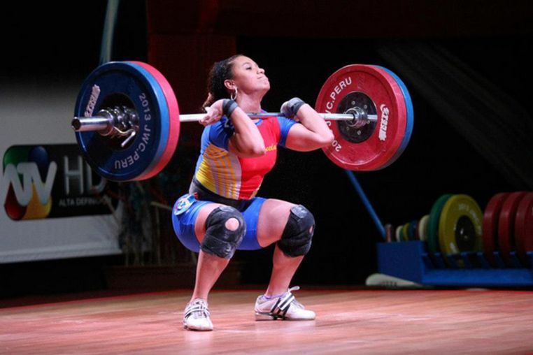Штанга женская DHS Olympic L220 см D50мм для соревнований 185 кг (IWF) фото 2