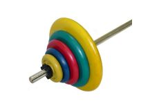 Штанга тренировочная MB Barbell 77,5 кг (МВ) цветная