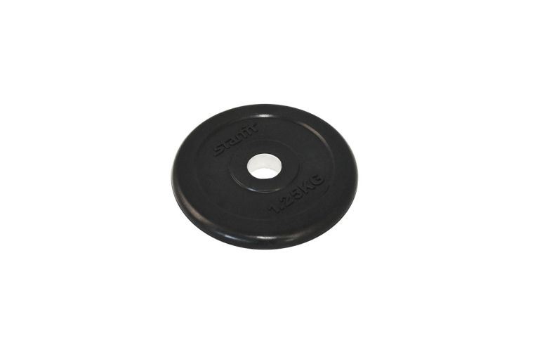 Диск обрезиненный d26мм Star Fit BB-202 1,25 кг черный 