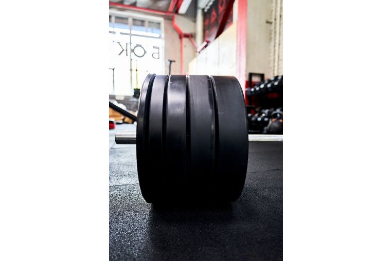 Диск EVO BUMPER PLATE 20кг YouSteel чёрный фото 1