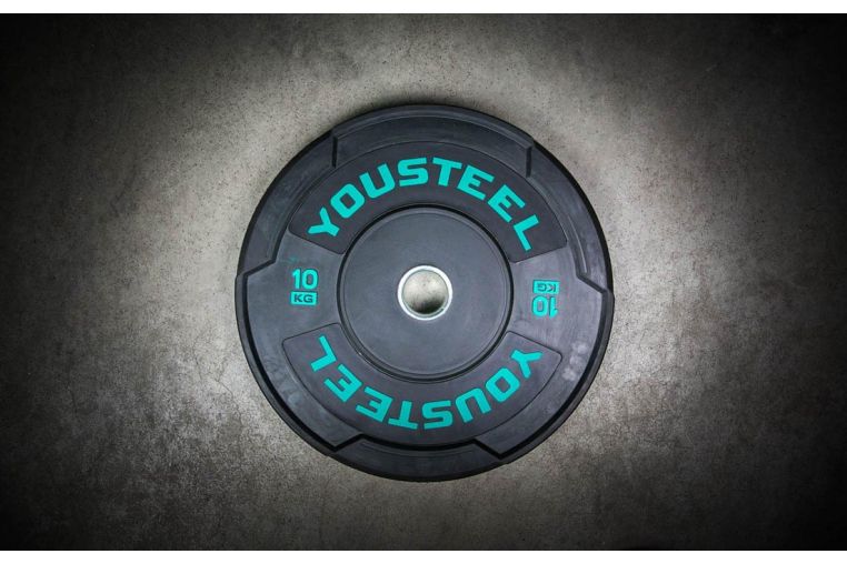 Диск Hard тренировочный YouSteel черный 10кг D50мм BP-HRD-10 