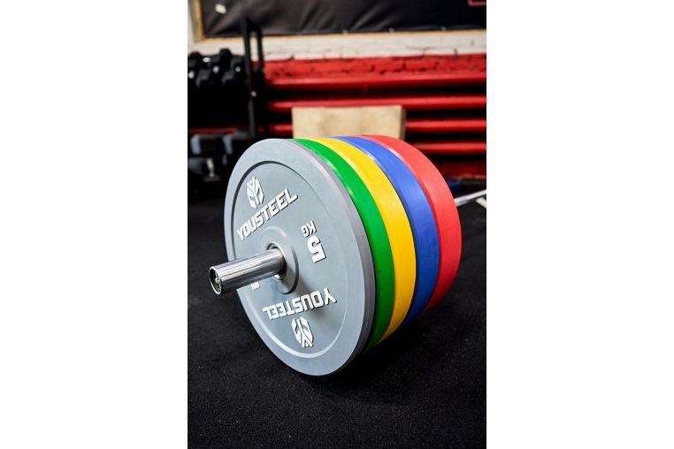 Диск 10кг YouSteel EVO Bumper Plate зеленый фото 1