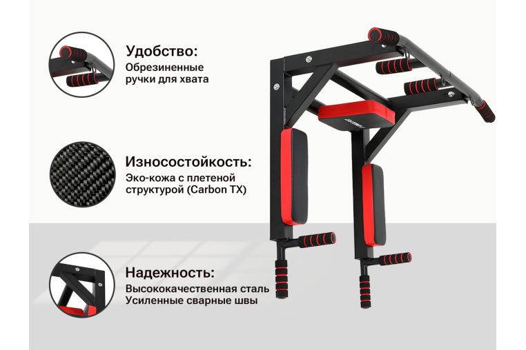 Турник настенный 3 в 1 UnixFit PULL UP 200 BSPU200 фото 10