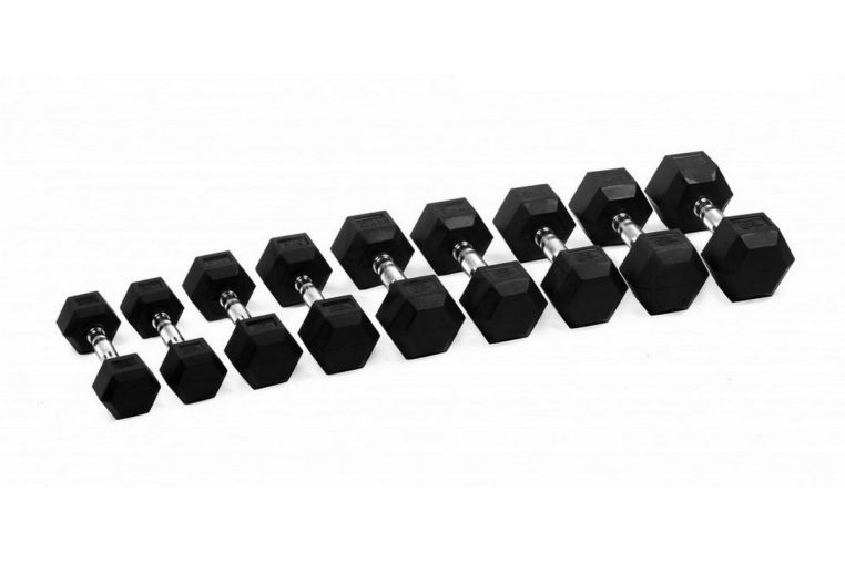 Гантель гексагональная обрезиненная 2,5кг Lite Weights 3178LW фото 2