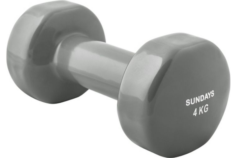 Гантель 4кг Sundays Fitness IR92005 6062980 серый 