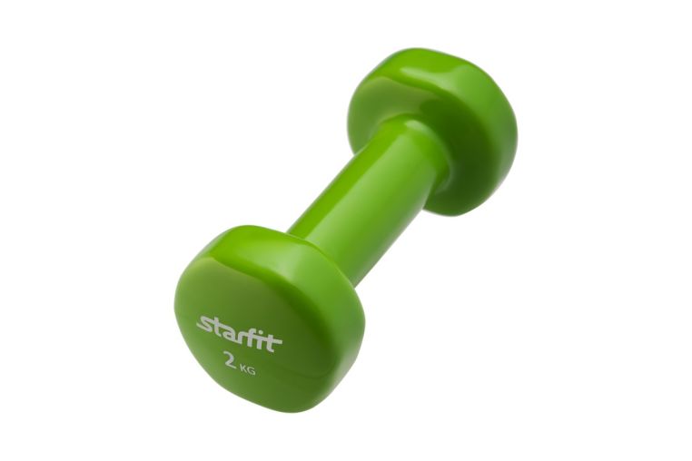 Гантель виниловая 2 кг Star Fit DB-101 зеленый 