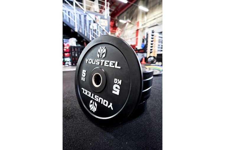 Диск EVO BUMPER PLATE 5кг YouSteel чёрный 