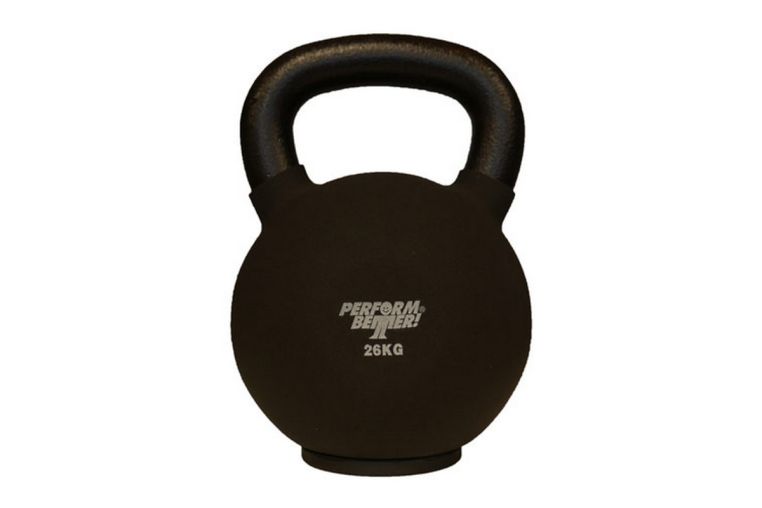Обрезиненная гиря 26 кг Perform Better Neoprene Kettlebell 8943 черный 