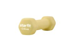 Гантель неопреновая 0,5 кг Star Fit DB-201 желтый пастельный