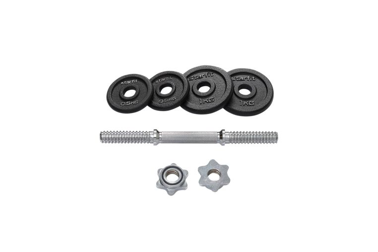 Гантель разборная чугунная в коробке Star Fit DB-715, 5 кг 