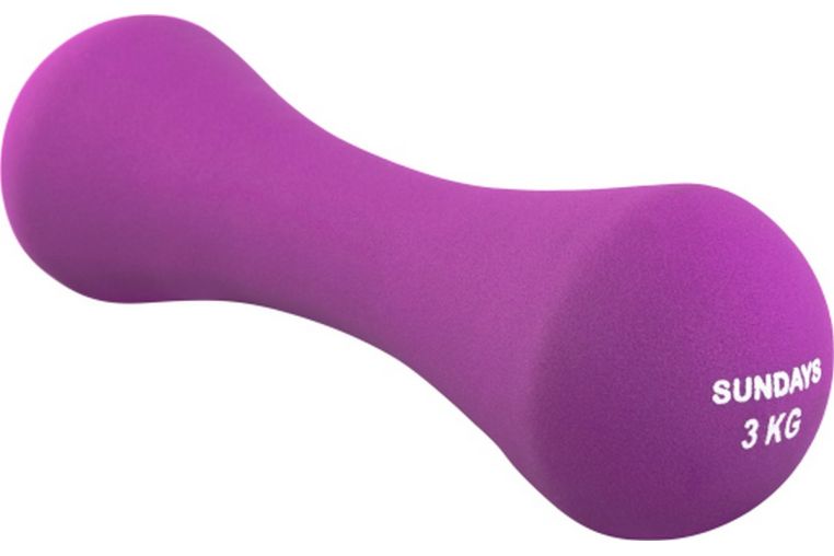 Гантель 3кг Sundays Fitness IR92004-D 6062986 фиолетовый 
