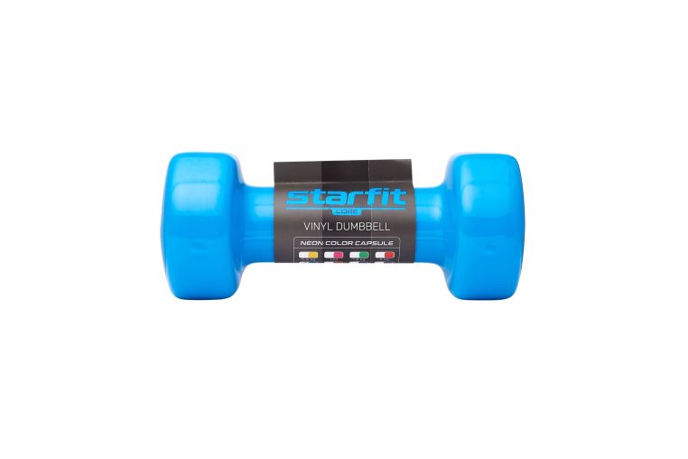 Гантель виниловая Star Fit DB-101 2,5 кг, синий фото 2