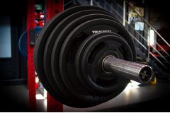 Диск с ручками 25 кг YouSteel TPE (термопластичный эластомер) , 3 ручный хват