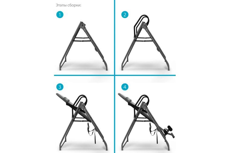 Инверсионный стол Start Line Vortex с подушкой SLFIT03-GS серо-серебристый фото 3