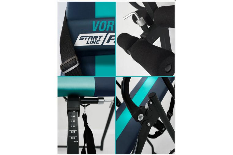 Инверсионный стол Start Line Vortex с подушкой SLFIT03-SB сине-бирюзовый фото 1