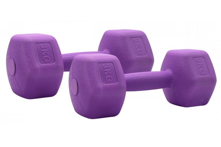 Гантели для фитнеса Sport Elite 2х3 кг H-203 фиолетовый 