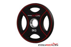 Диск олимпийский d51мм Pangolin X-Line WP012PU 5кг черный с красными полосами