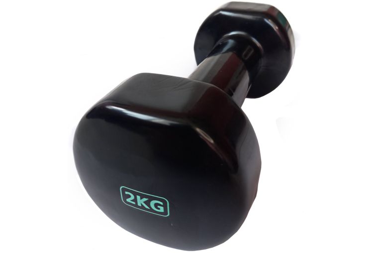 Гантель виниловая 2,0 кг (черная) Sportex HKDB115-2.0 