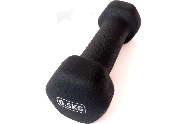 Гантель неопреновая 0,5 кг (черная) Sportex HKDB118-0.5 
