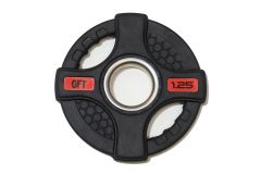 Диск олимпийский обрезиненный Original Fit.Tools с двумя хватами 1,25 кг FT-2HGP-1,25 черный