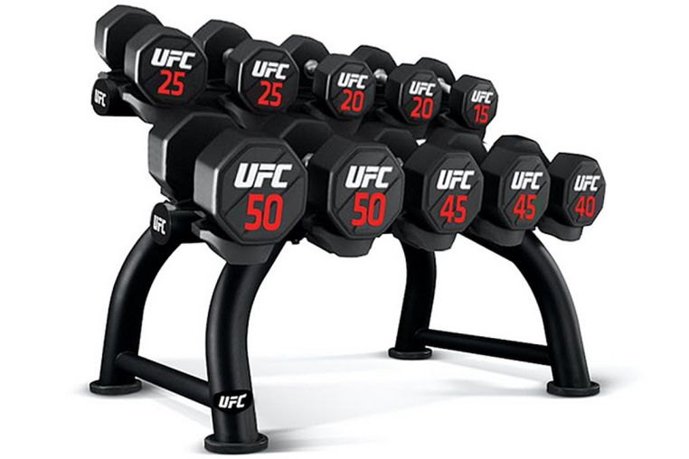 Premium сет из уретановых гантелей 32 - 40 kg UFC (32, 34, 36, 38, 40) 5 пар, 360 kg UFC-DBPU-8303 