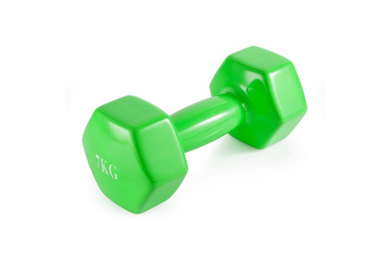 Гантель неразборная 7 кг винил VictoryFit VF-DV070 