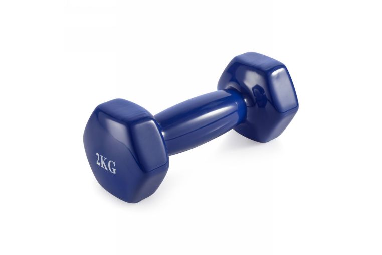 Гантель неразборная 2 кг винил VictoryFit VF-DV020 
