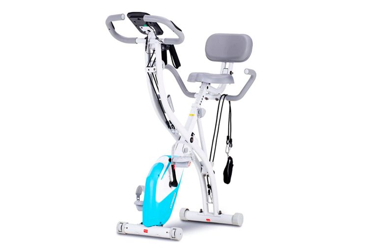 Велотренажер X-Bike DFC DavCreator Max DV995020B04 бело-голубой 