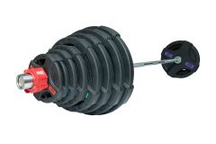 Штанга олимпийская 180 кг Original Fit.Tools диски с двумя хватами