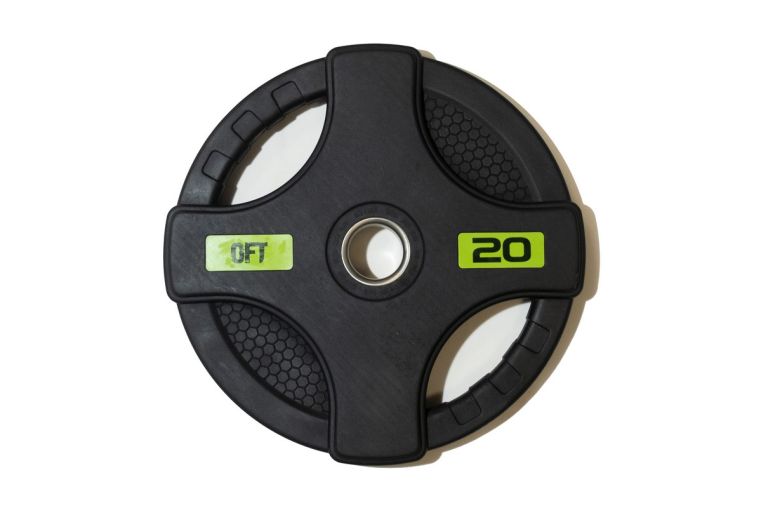 Штанга олимпийская 218 кг Original Fit.Tools диски с двумя хватами фото 11