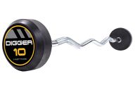 Комплект изогнутых фиксированных обрезиненных штанг 5 шт от 25 до 45кг Hasttings Digger HD51G2B-25-45