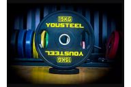 Диск 15 кг YouSteel TWO HANDLES