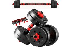 Гантельный набор разборный 2х5кг Sportex пластик\цемент с проставкой (E36827) DBZ-10R