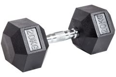 Гантель гексагональная обрезиненная Profi-Fit 20 кг