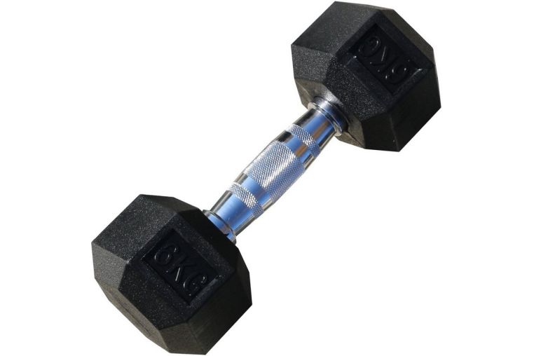 Гантель гексагональная обрезиненная Profi-Fit 6 кг фото 2