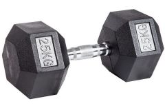 Гантель гексагональная обрезиненная Profi-Fit 25 кг