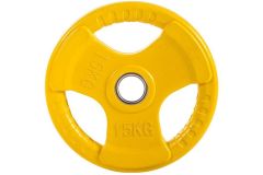 Диск обрезиненный Profi-Fit цветной 3 Handle D51, 15кг