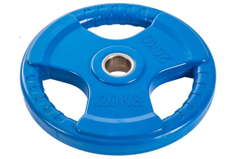 Диск обрезиненный Profi-Fit цветной 3 Handle D51 20кг фото 2