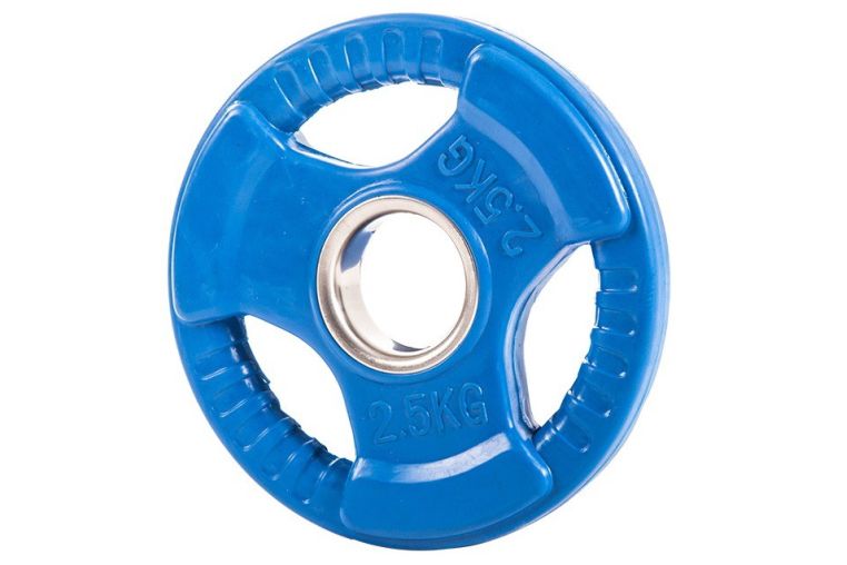 Диск обрезиненный Profi-Fit цветной 3 Handle D51 20кг фото 3