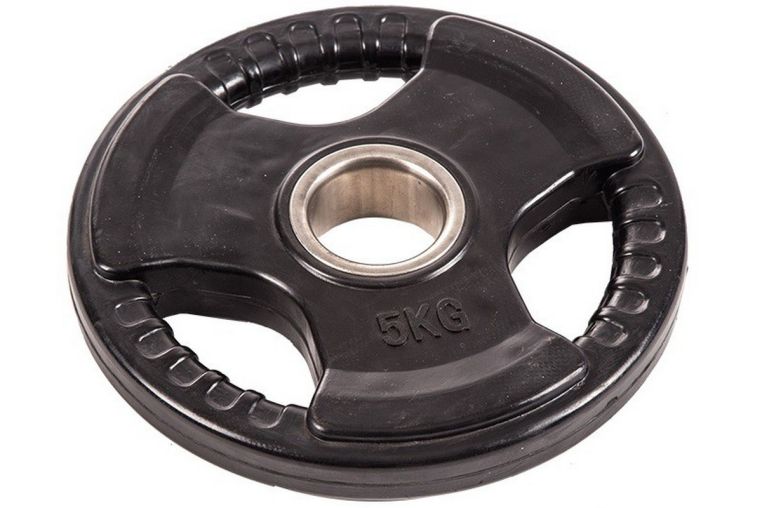 Диск обрезиненный Profi-Fit черный 3 Handle D51мм 5кг фото 2