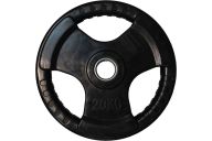 Диск обрезиненный Profi-Fit черный 3 Handle D51мм 20кг